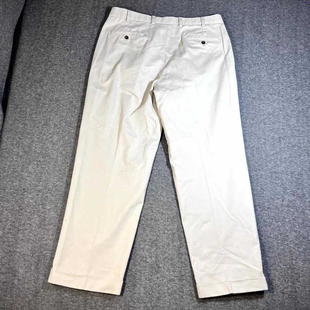 Brooks Brothers Pants Mens 37x30 Tan Khaki Advantage Chino Elliot Golf Slacks
